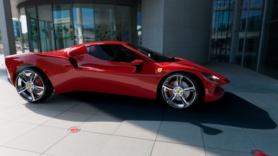 Ferrari 296 GTB 3D Model 3D model_16