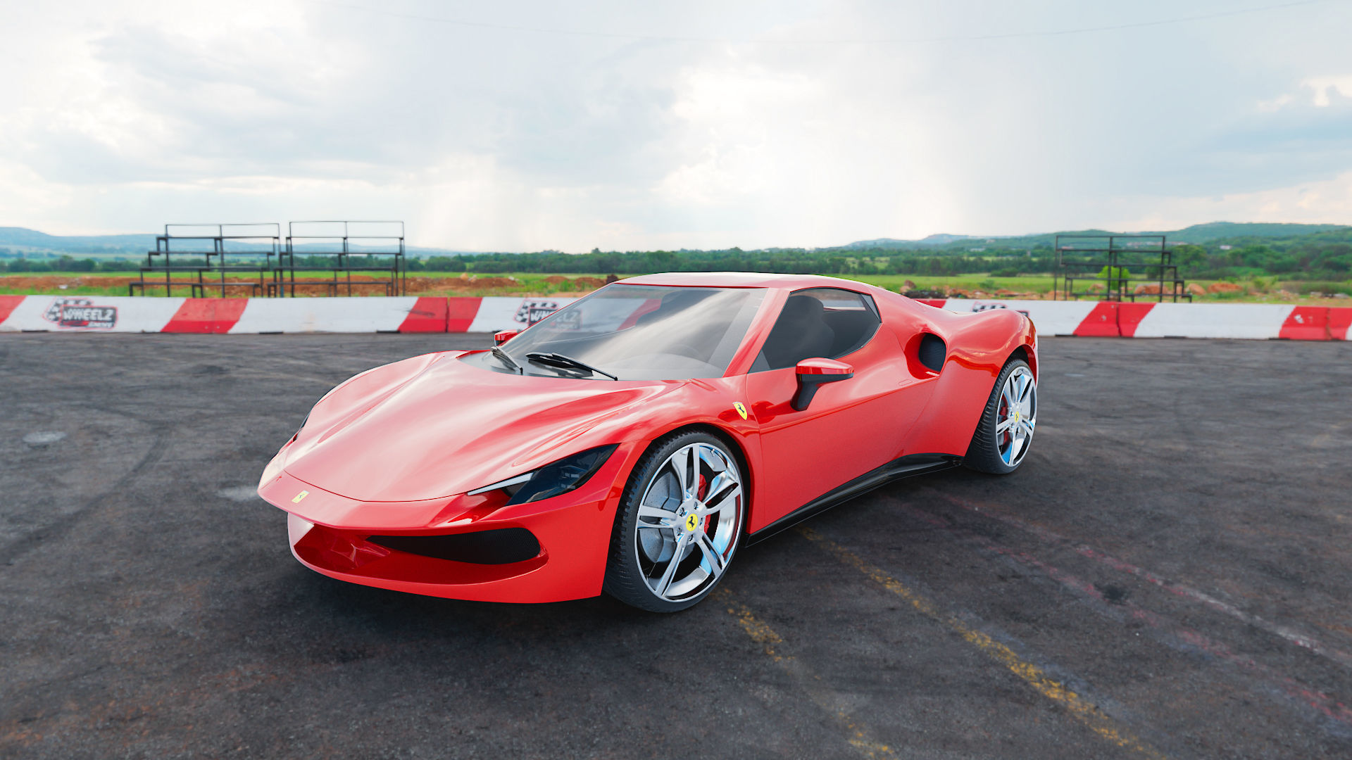 Ferrari 296 GTB 3D Model 3D model_10