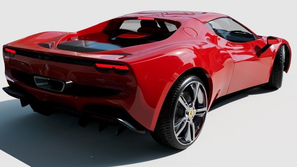 Ferrari 296 GTB 3D Model 3D model_22