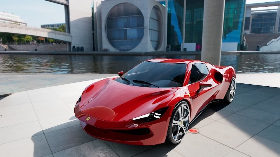 Ferrari 296 GTB 3D Model 3D model_15