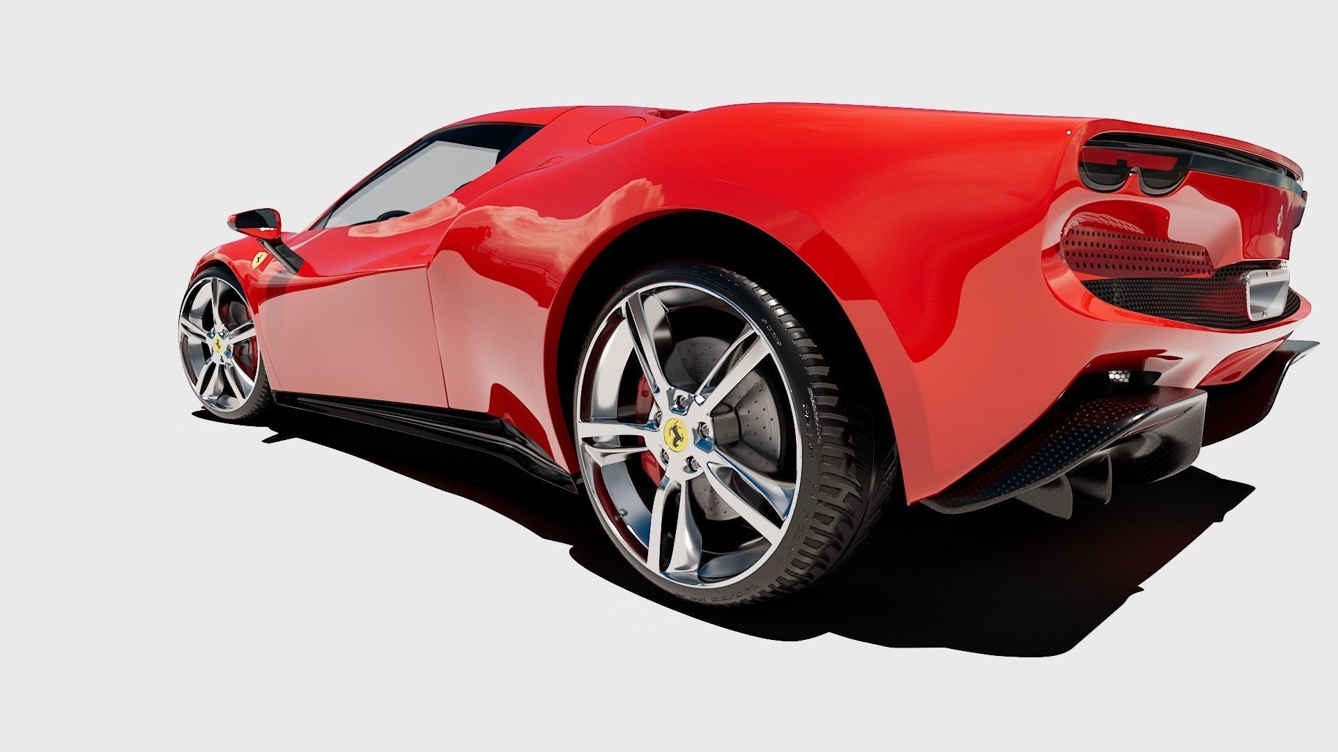 Ferrari 296 GTB 3D Model 3D model_12