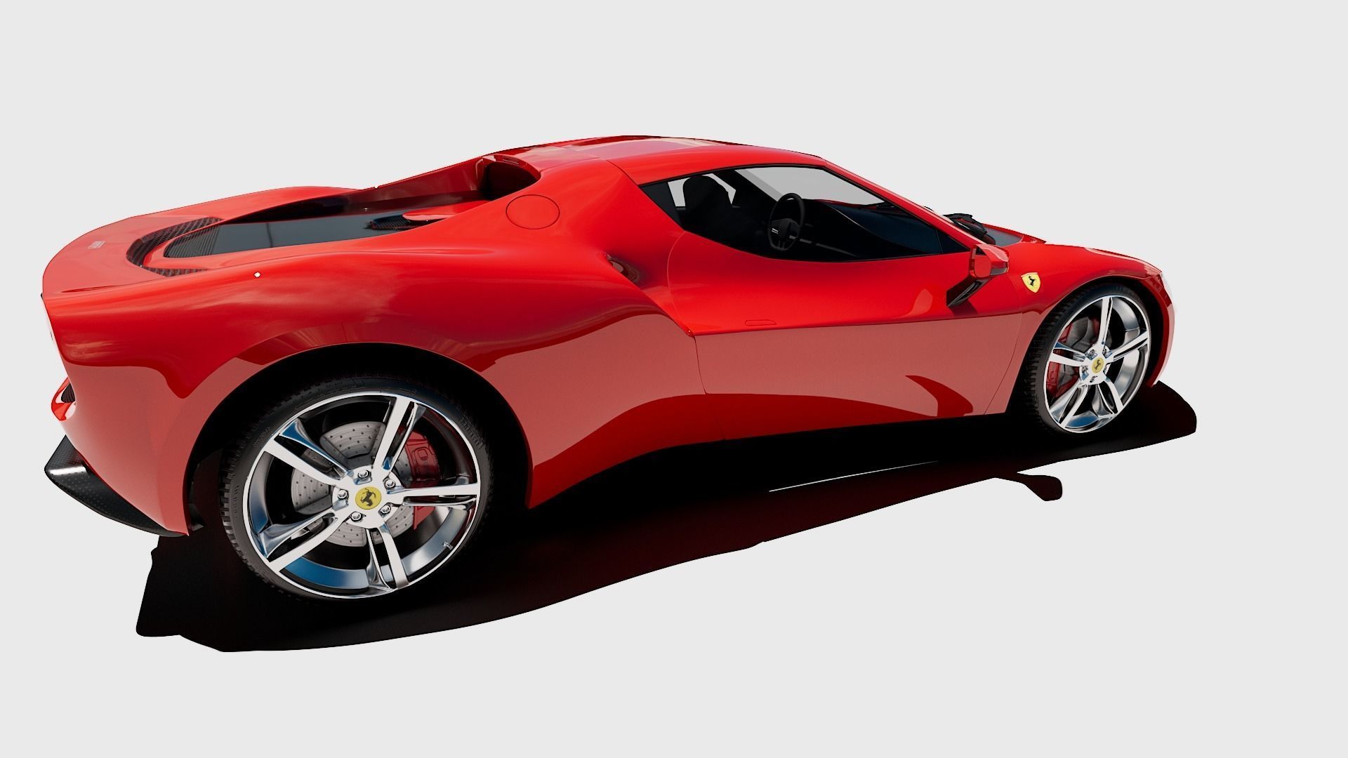 Ferrari 296 GTB 3D Model 3D model_11