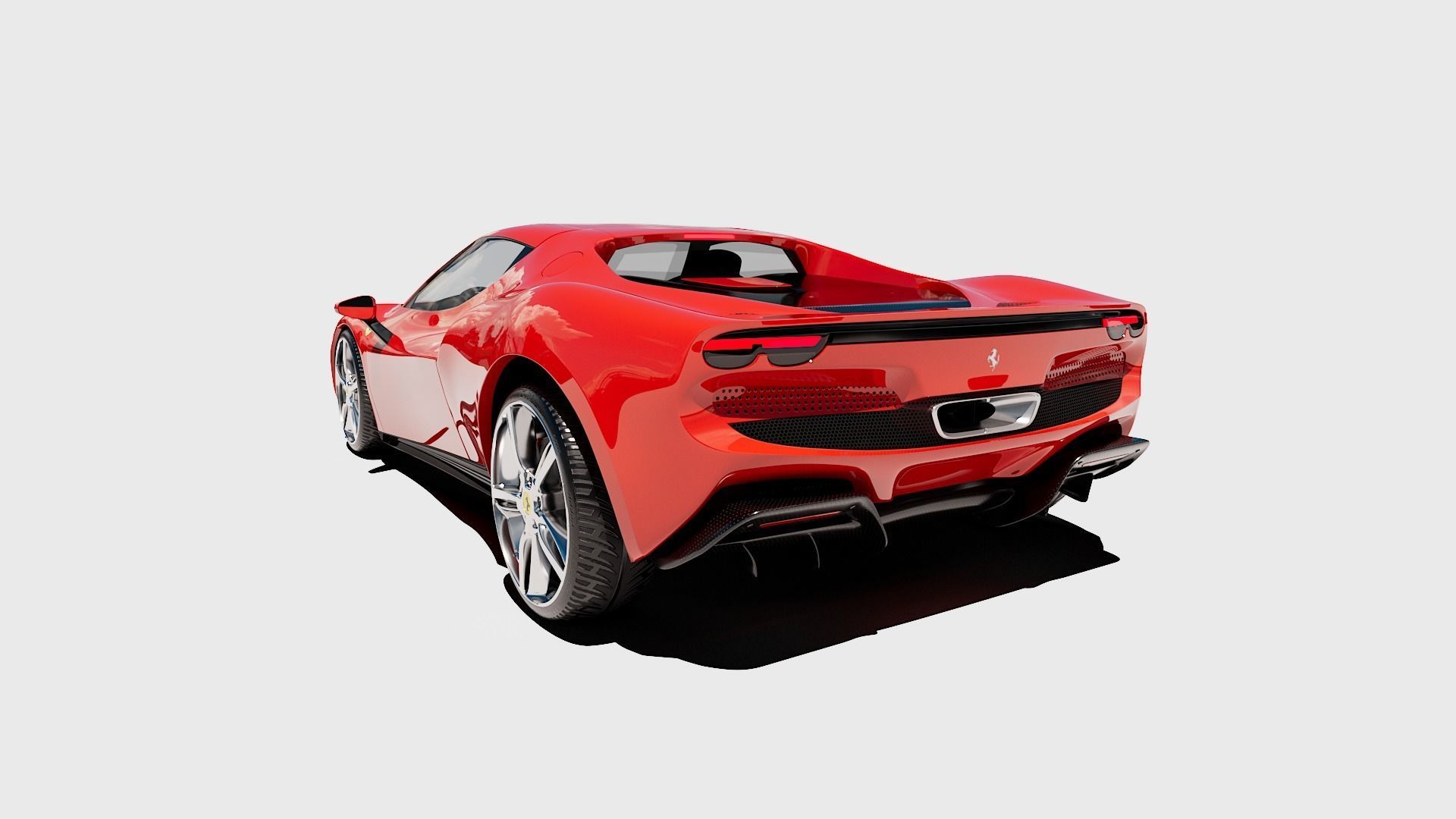 Ferrari 296 GTB 3D Model 3D model_13