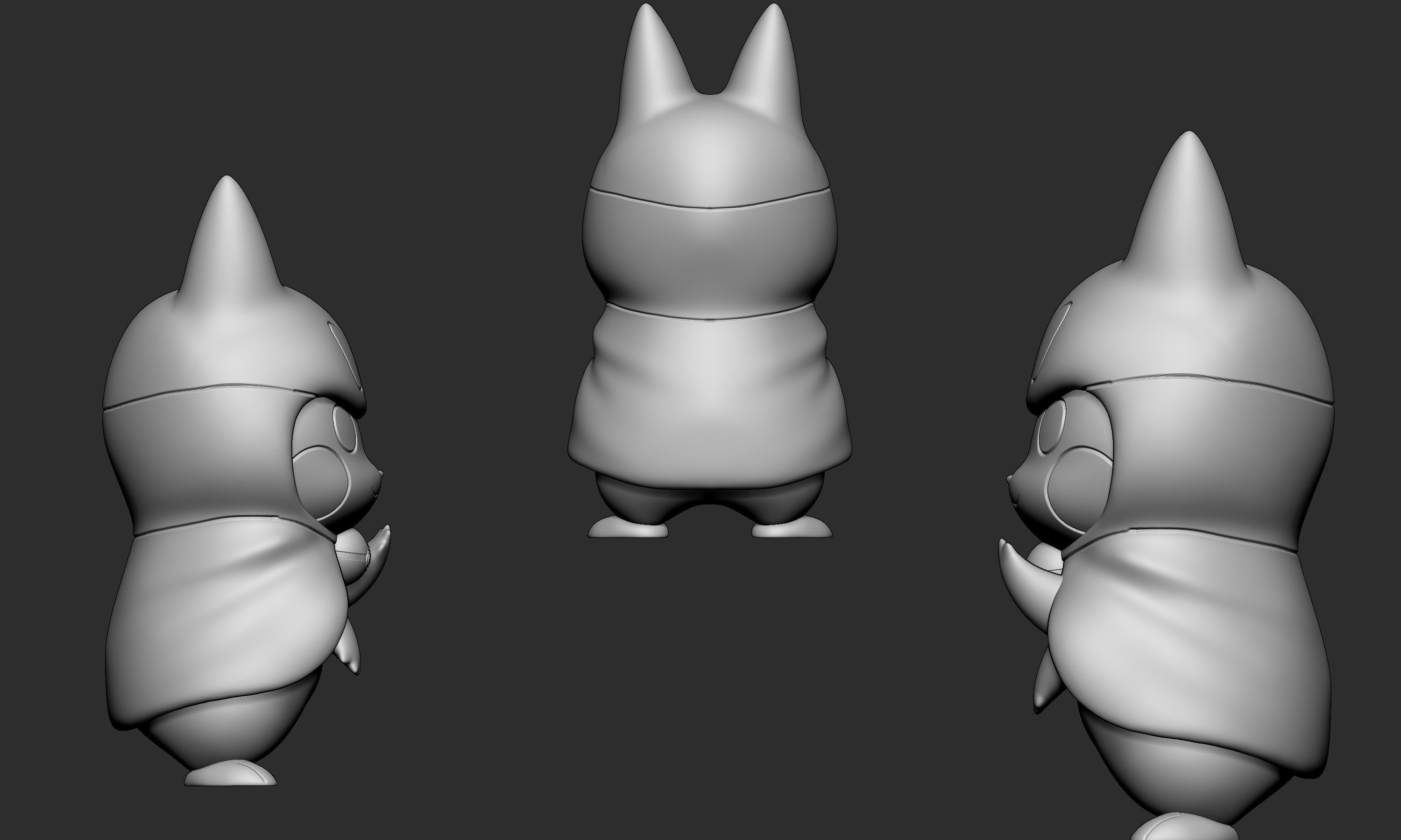 Pokemon - Pikachu Munchlax Cosplay Free 3D print model_6