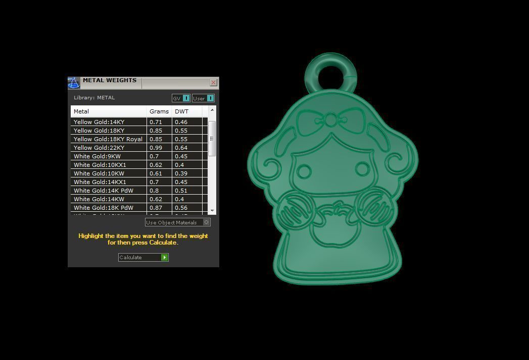 Kids Pendants 3dm STL OBJ FBX Renders Details 3D print model_4