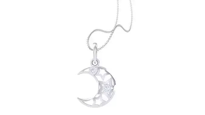 Kids Moon Pendants 3dm STL OBJ FBX Renders Details