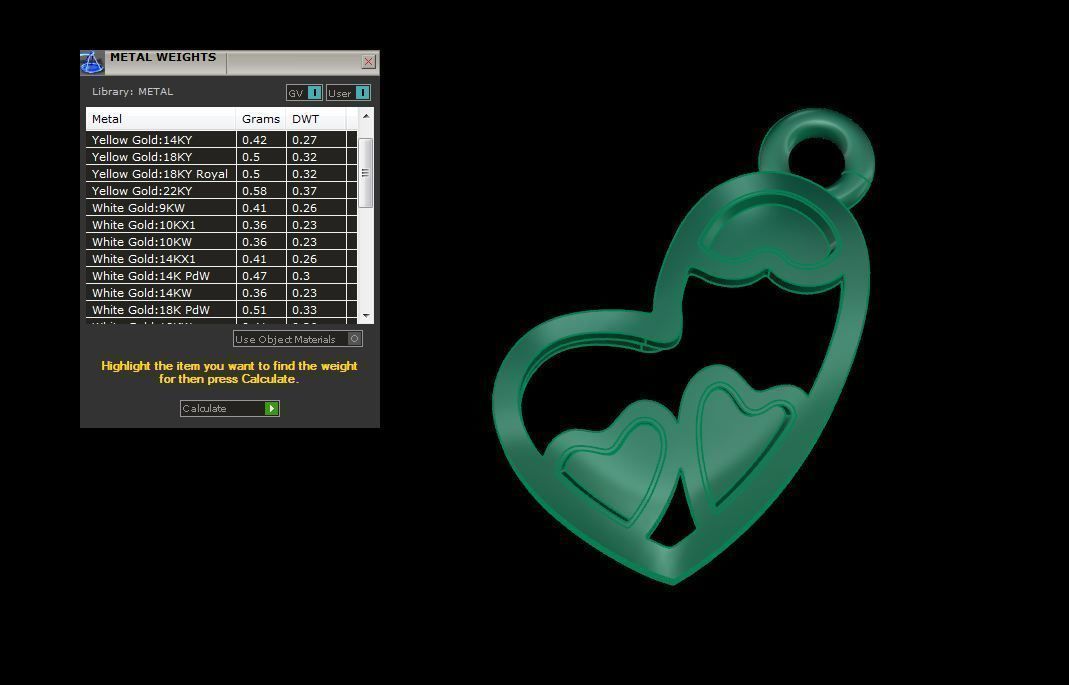Kids Heart Pendants 3dm STL OBJ FBX Renders Details 3D print model_4