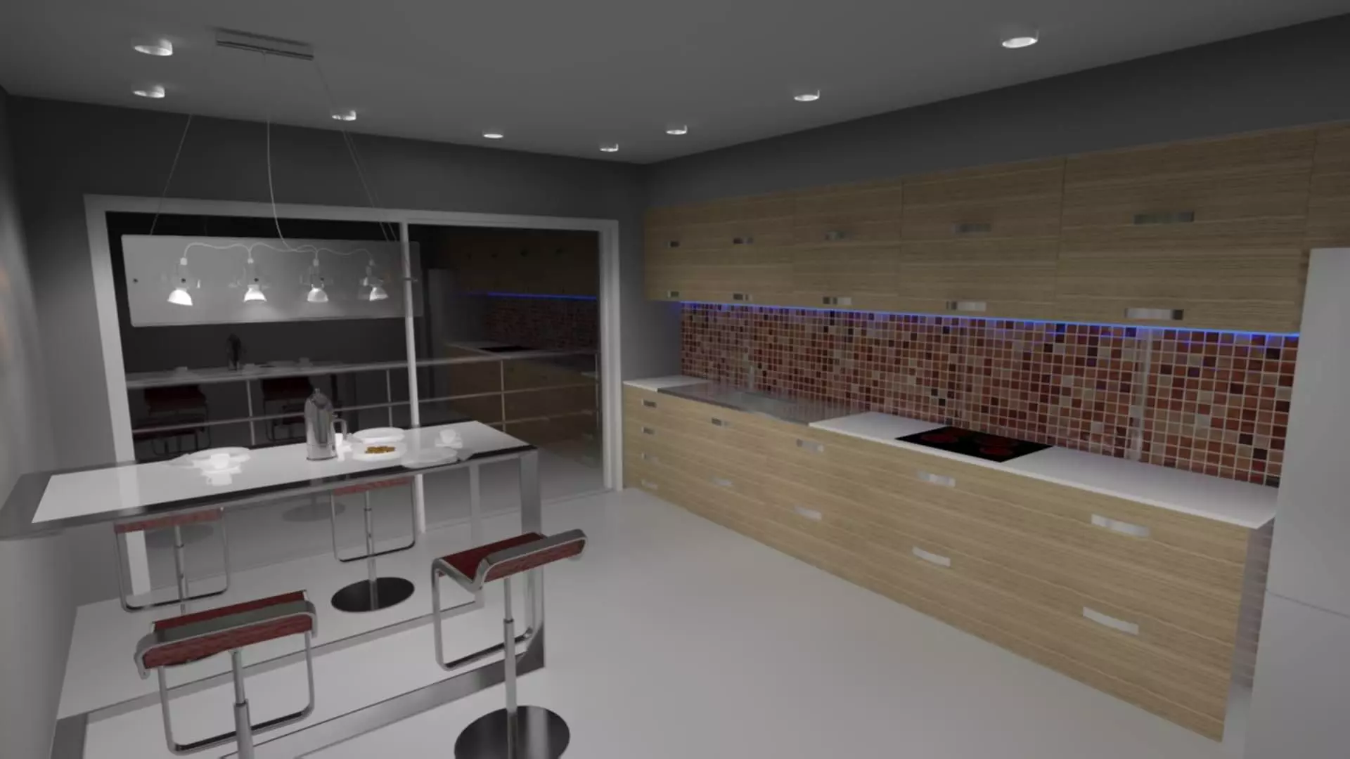 Kitchen design 3D model
