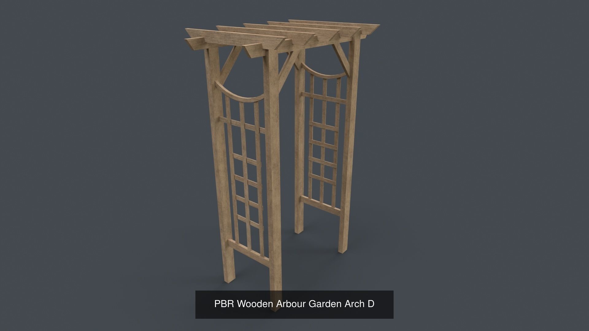 PBR Wooden Pergola Gazebo - Collection _82