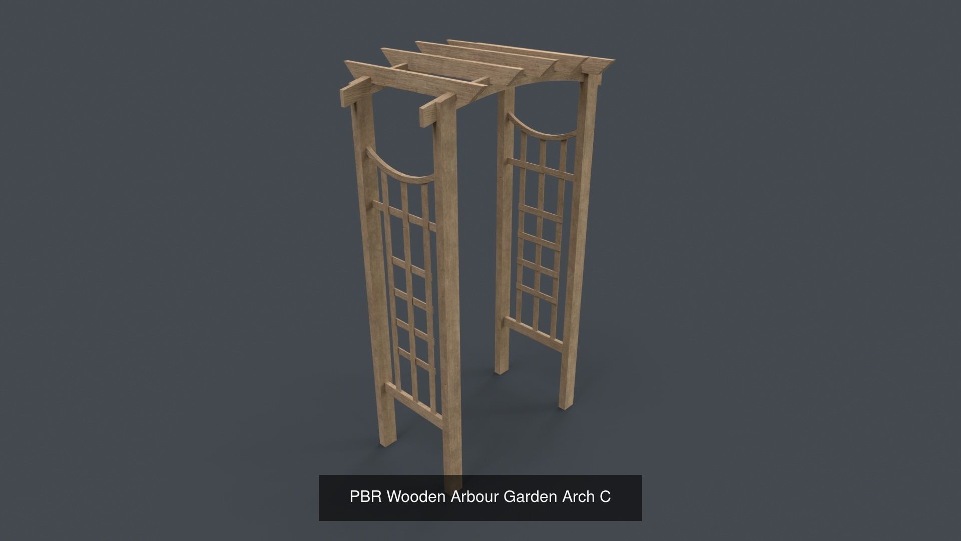 PBR Wooden Pergola Gazebo - Collection _81
