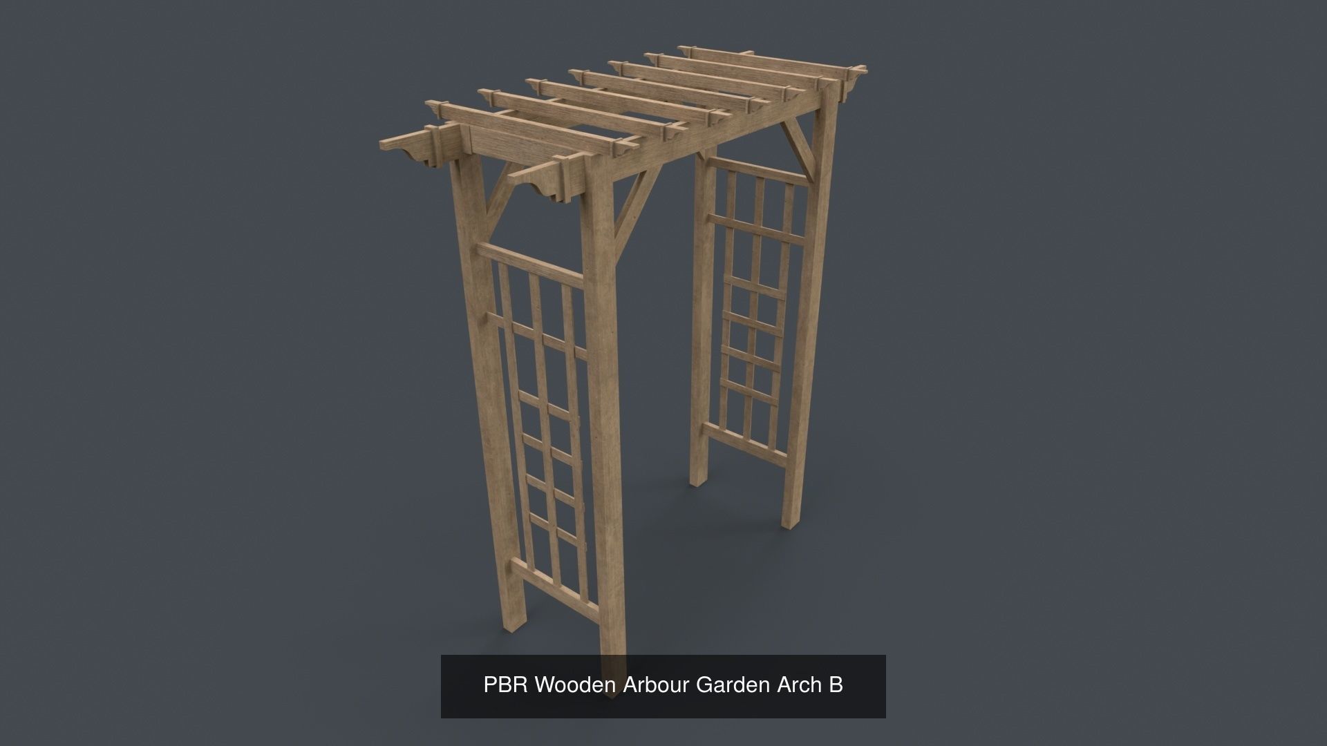 PBR Wooden Pergola Gazebo - Collection _80