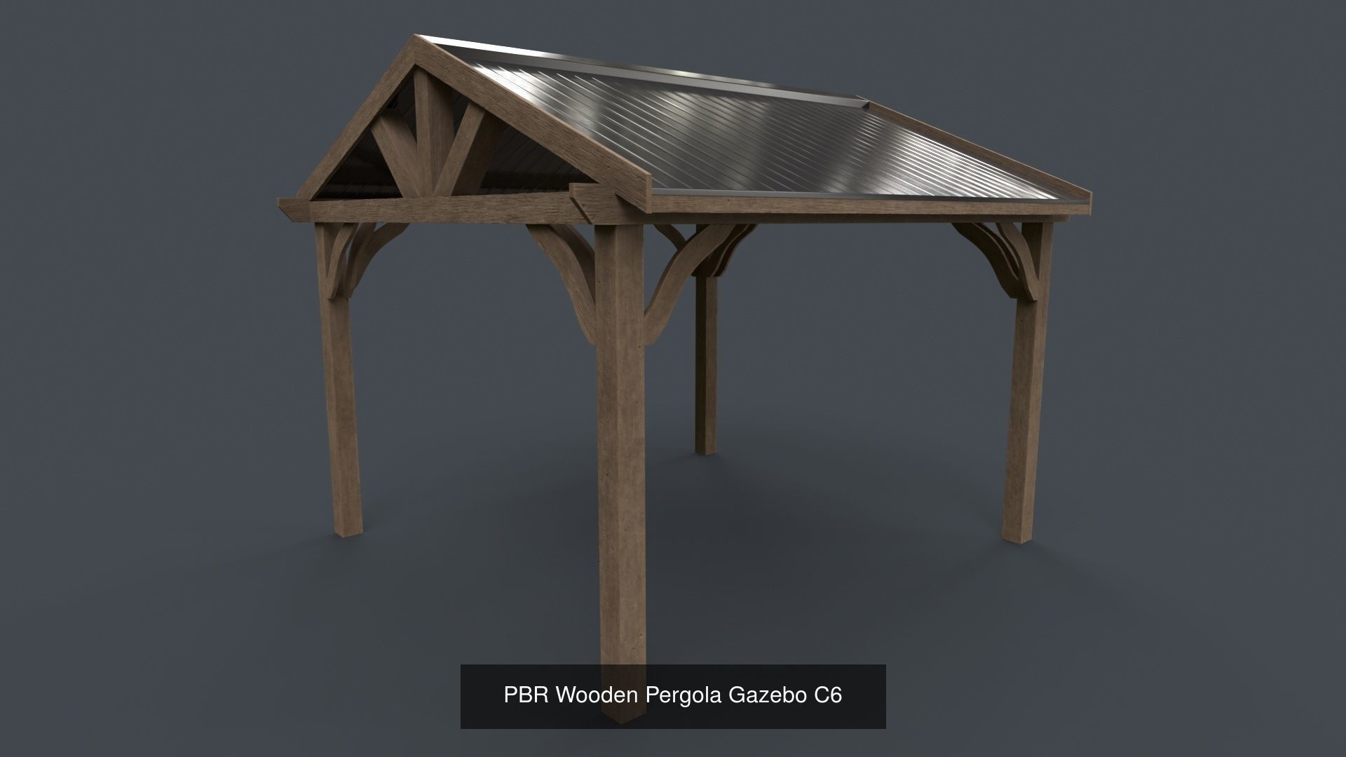 PBR Wooden Pergola Gazebo - Collection _99