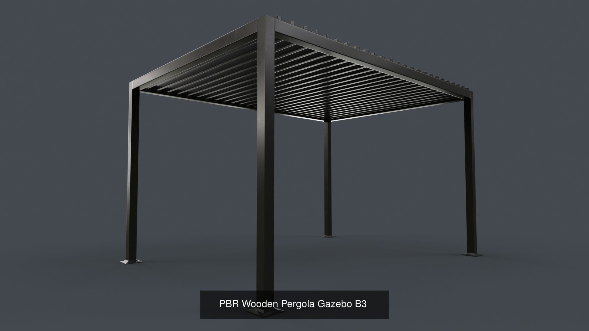 PBR Wooden Pergola Gazebo - Collection _91