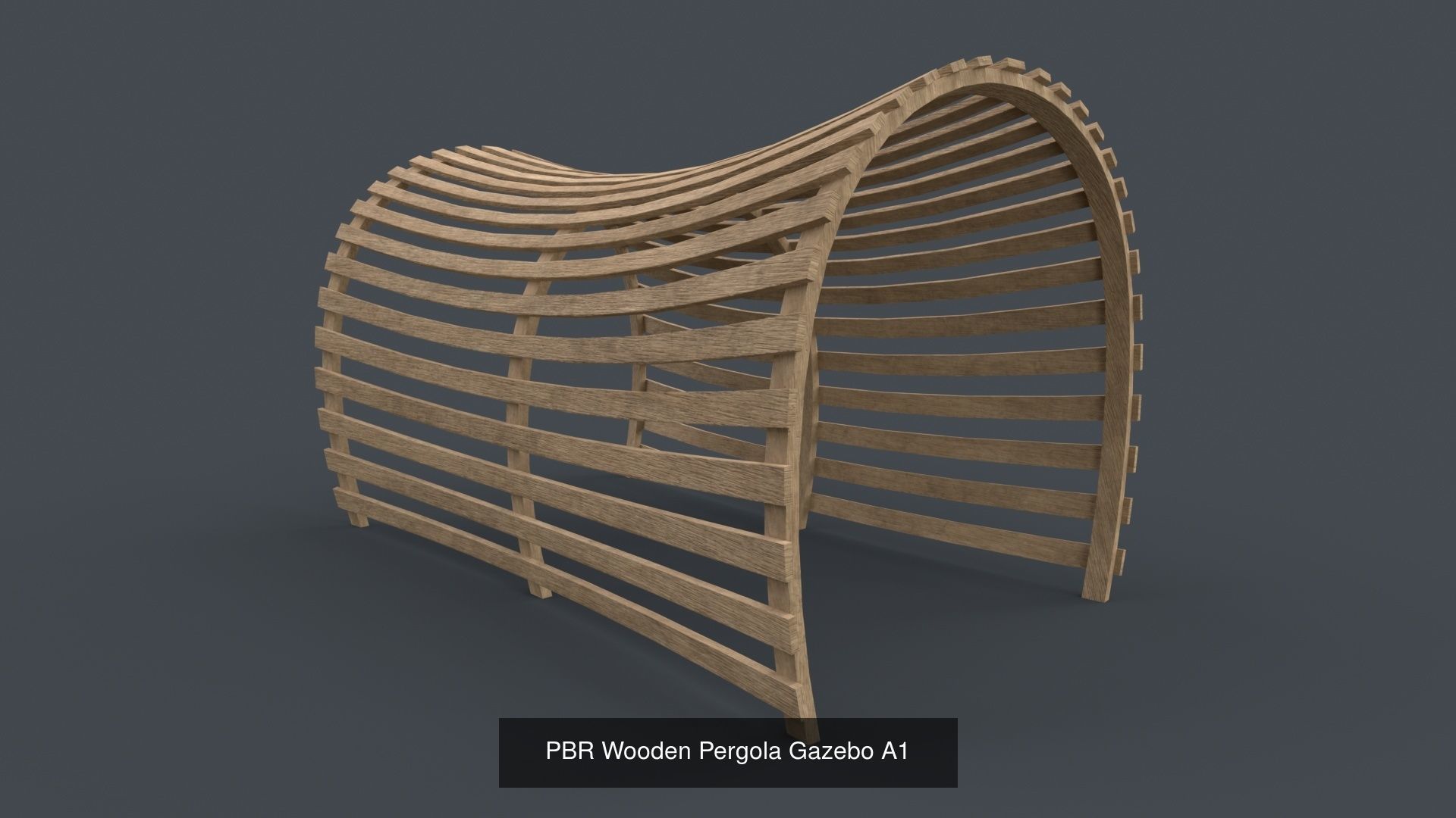 PBR Wooden Pergola Gazebo - Collection _83
