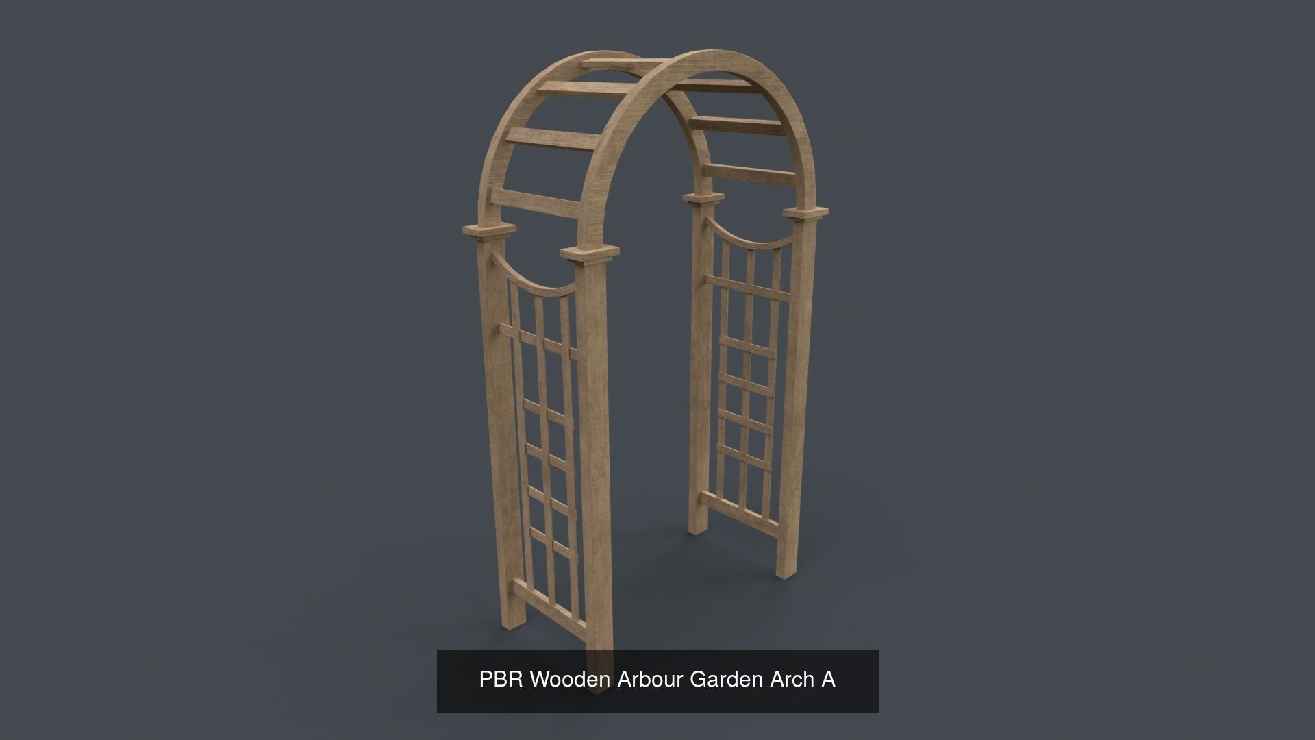 PBR Wooden Pergola Gazebo - Collection _79