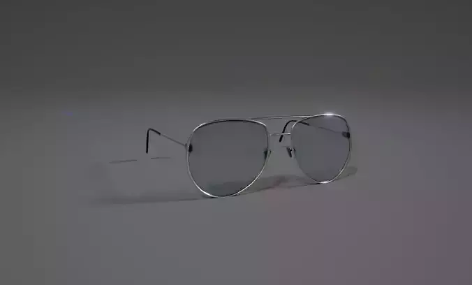 Ray-ban Sunglasses Low-poly 3D model
