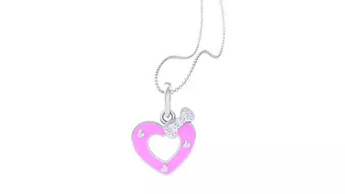 Kids Heart Pendants 3dm STL OBJ FBX Renders Details