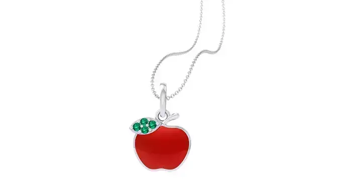 Kids Apple Pendants 3dm STL OBJ FBX Renders Details