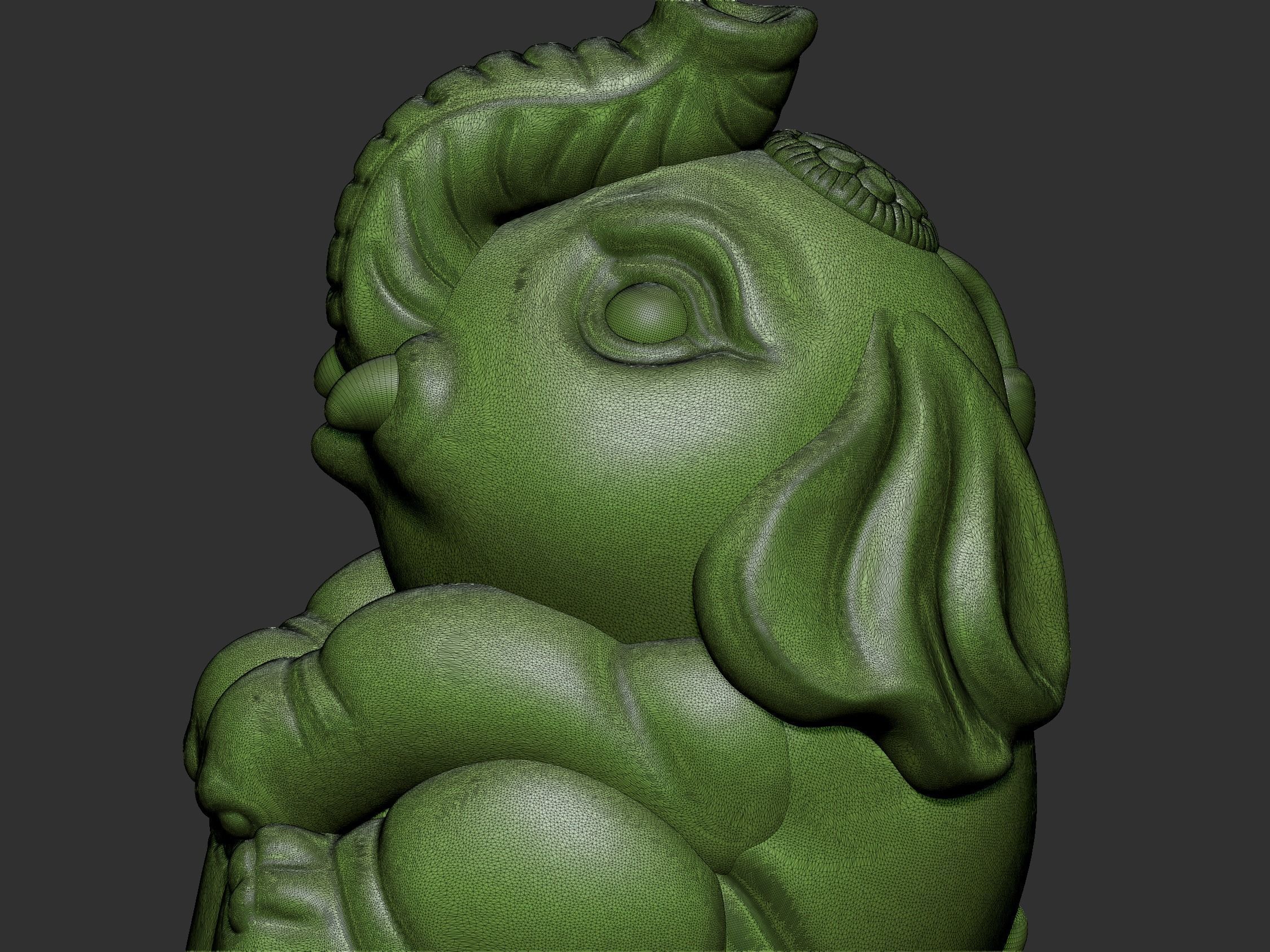 baby elephant 3D print model_5