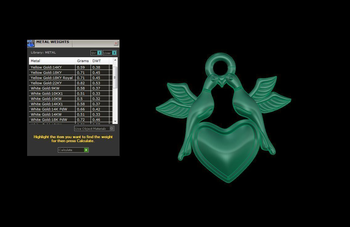 Kids Heart Pendants 3dm STL OBJ FBX Renders Details 3D print model_4