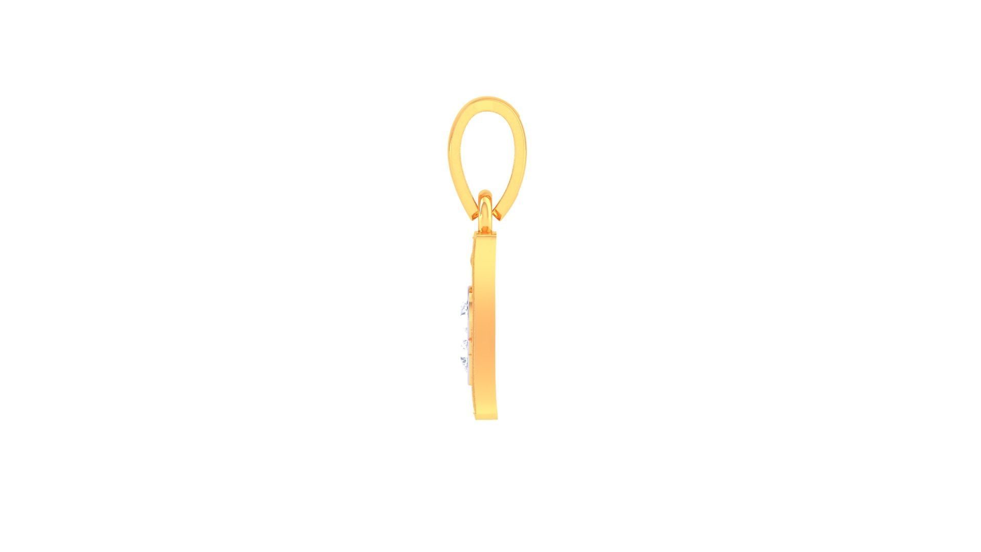 Kids Alphabet A Pendants 3dm STL OBJ FBX Renders Details 3D print model_3