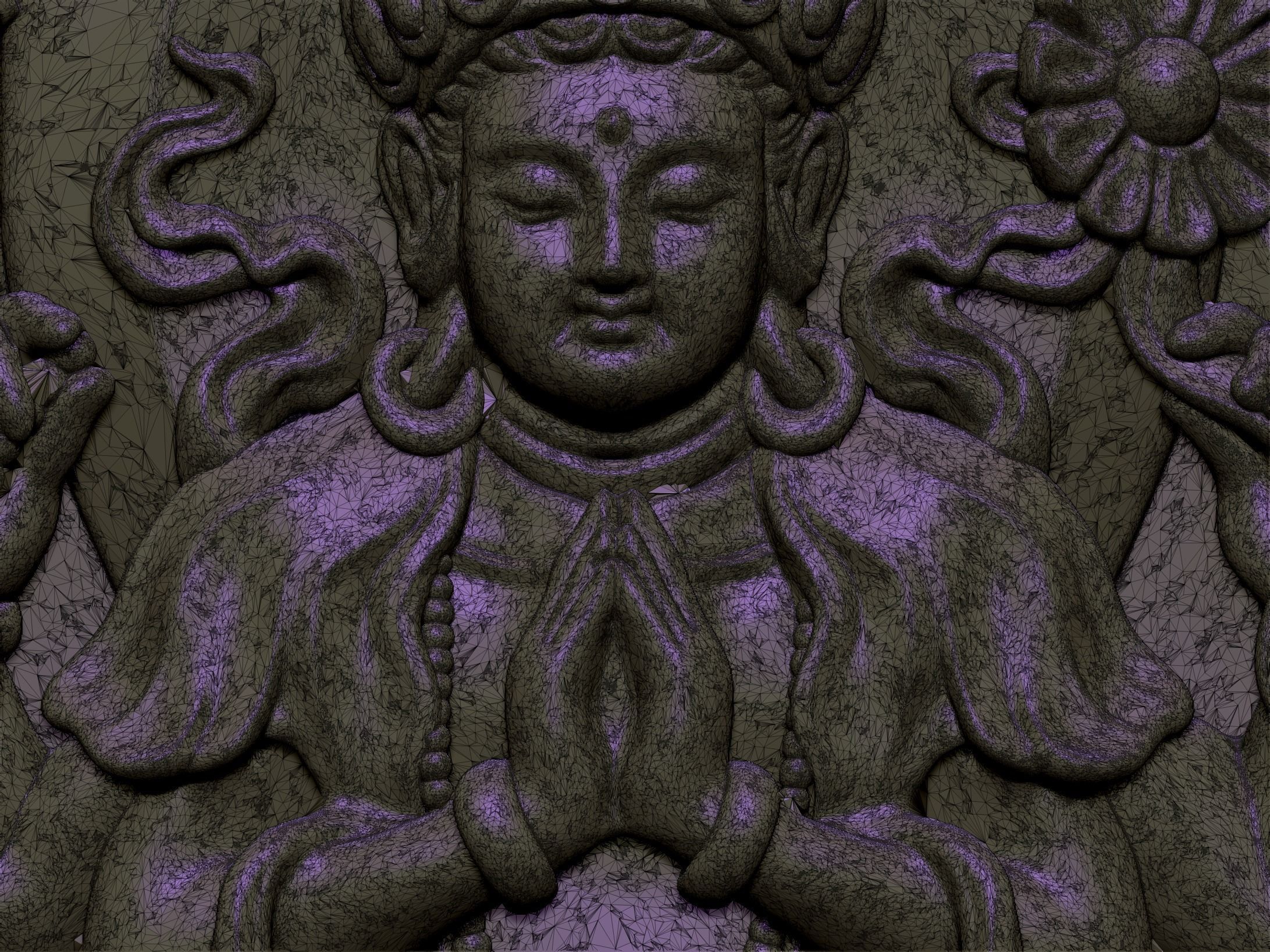 Kwanyin Bodhisattva 3D print model_6
