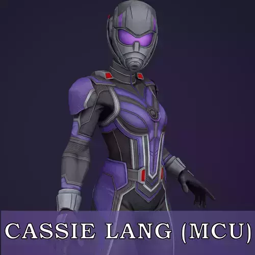 Cassie Lang MCU Game Ready Low-poly 3D model