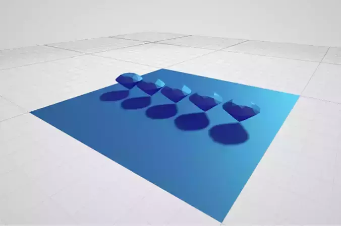 the diamond square with four hearts