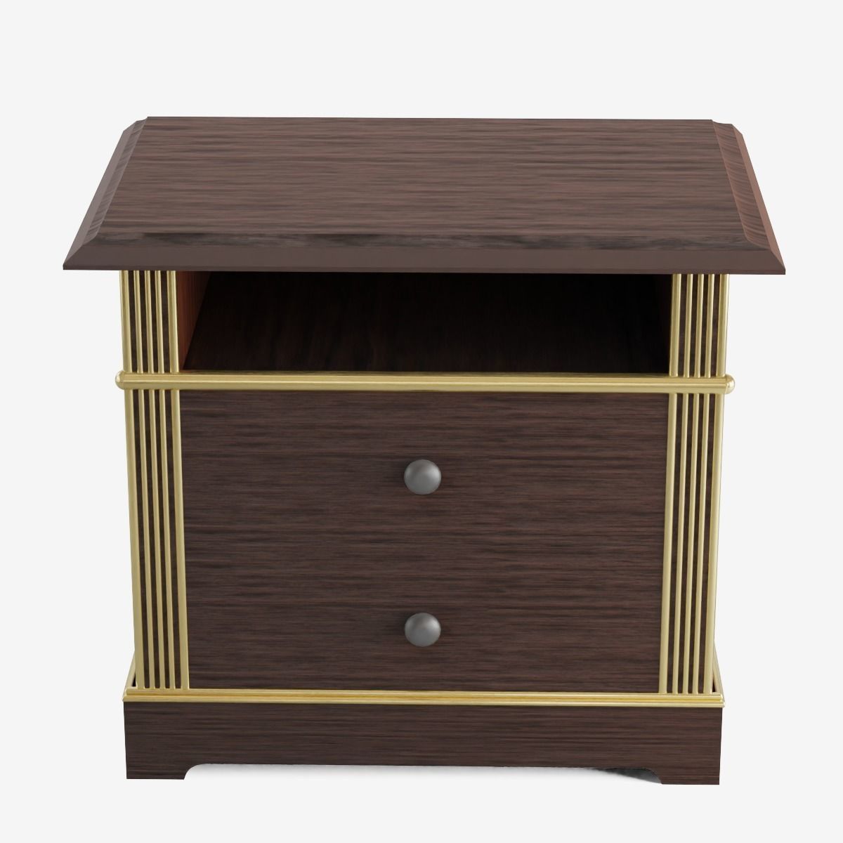 Bedside Table Low-poly 3D model_4