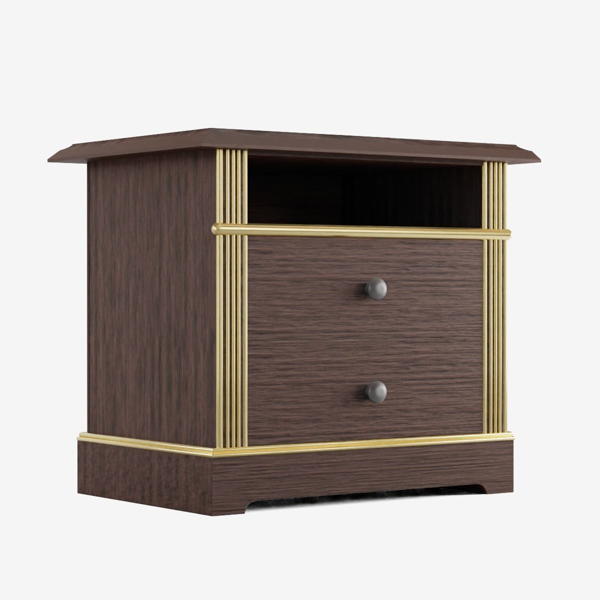 Bedside Table Low-poly 3D model_2