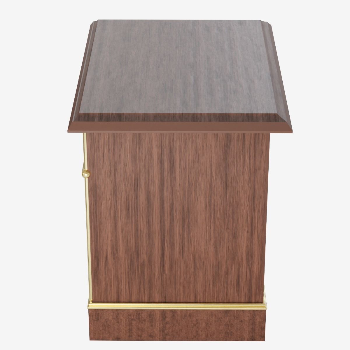 Bedside Table Low-poly 3D model_7