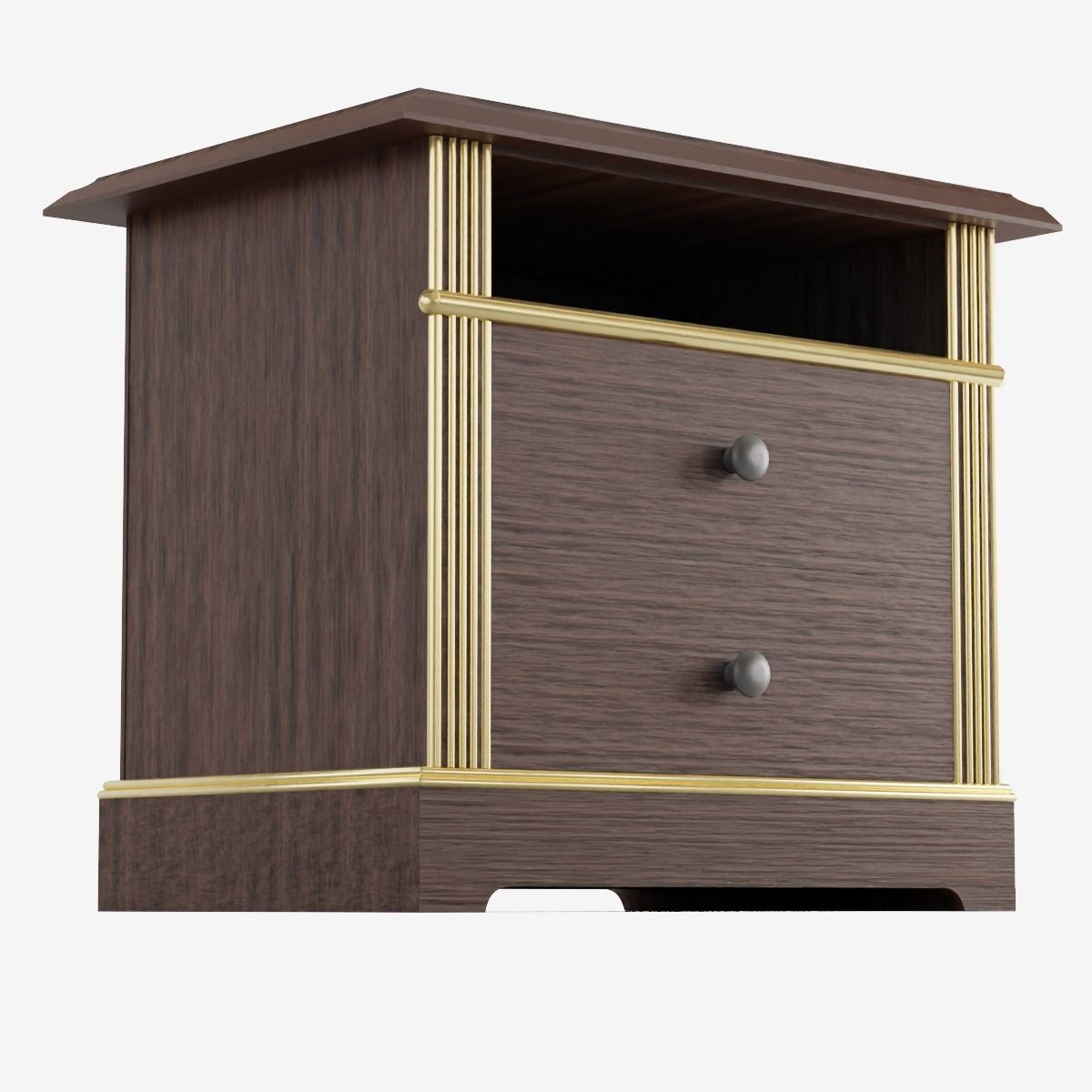 Bedside Table Low-poly 3D model_10