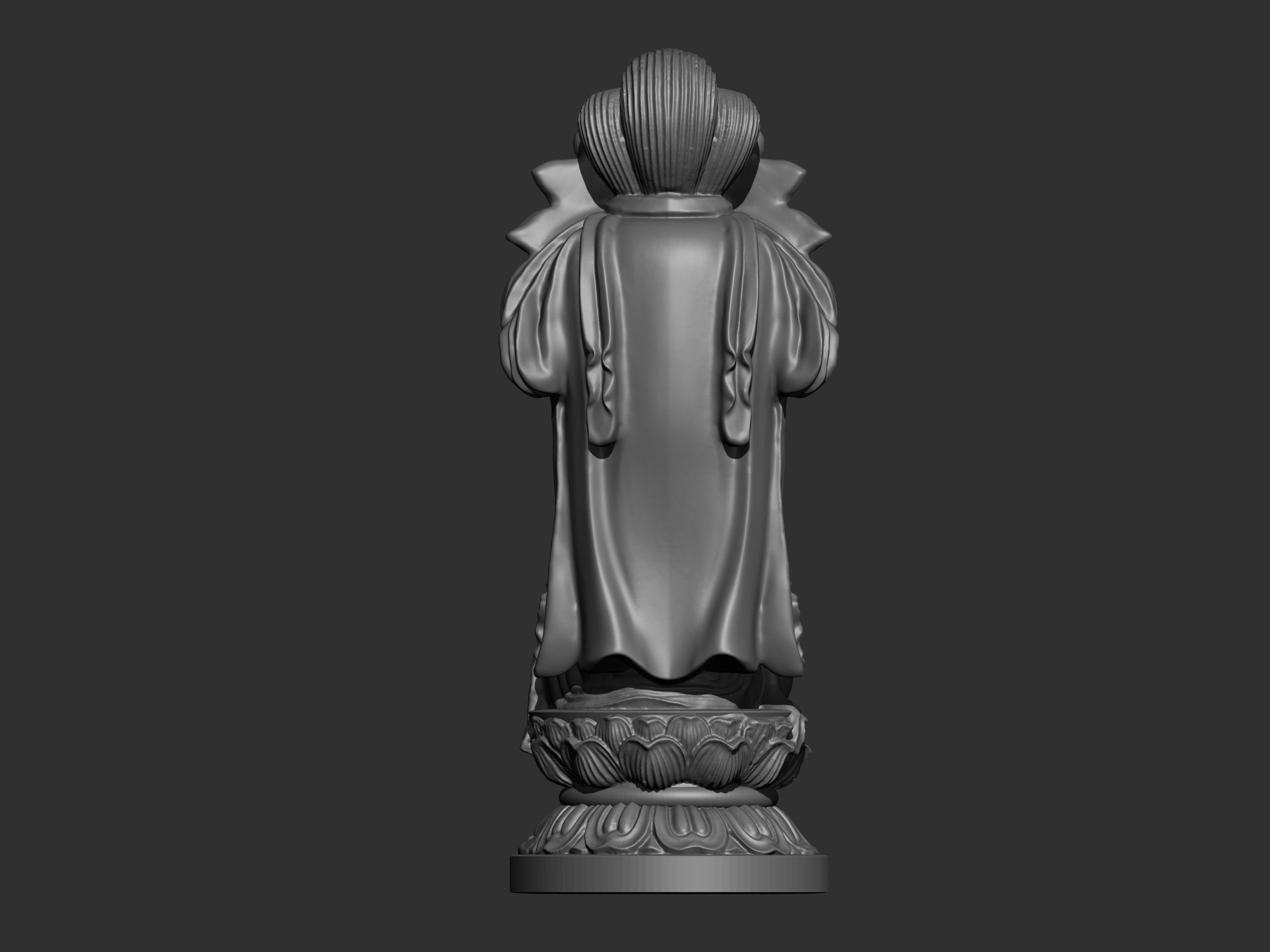 Baby Kwanyin Bodhisattva 3D print model_3