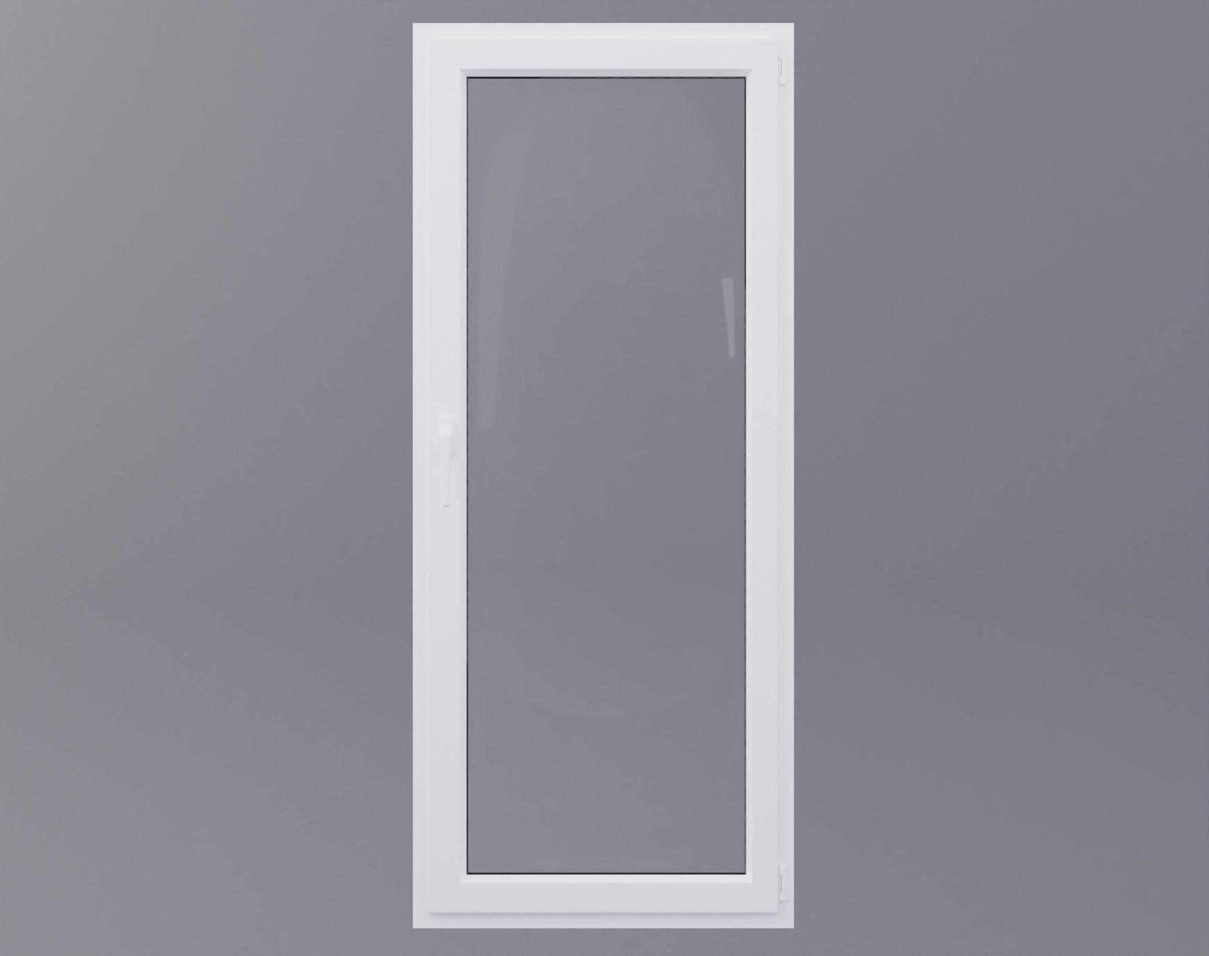 White pvc windows Low-poly 3D model_11