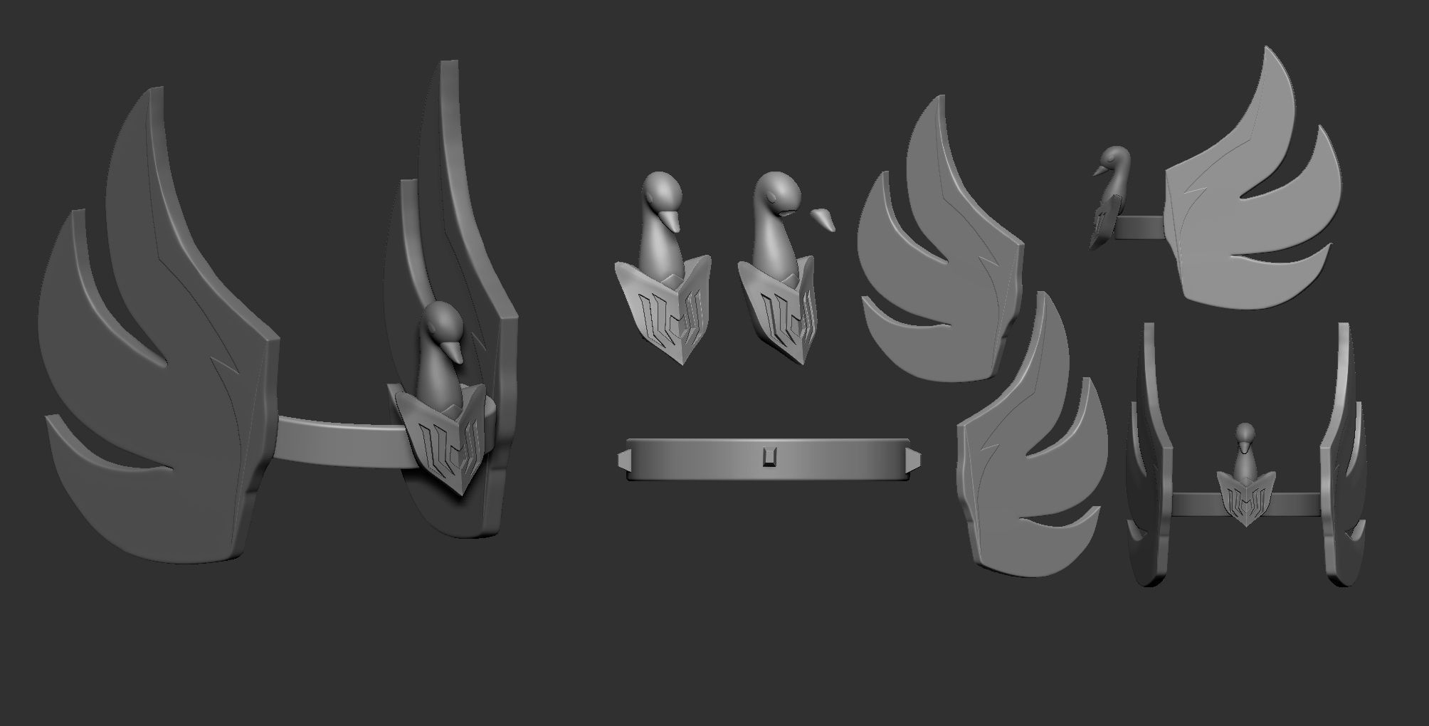 CYGNUS HYOGA HELMET - SAINT SEIYA 3D PRINT 3D print model_1