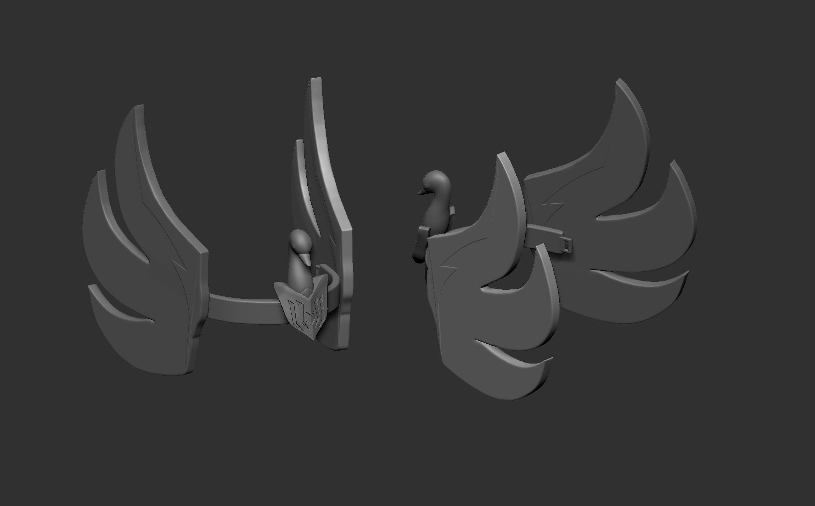 CYGNUS HYOGA HELMET - SAINT SEIYA 3D PRINT 3D print model_2