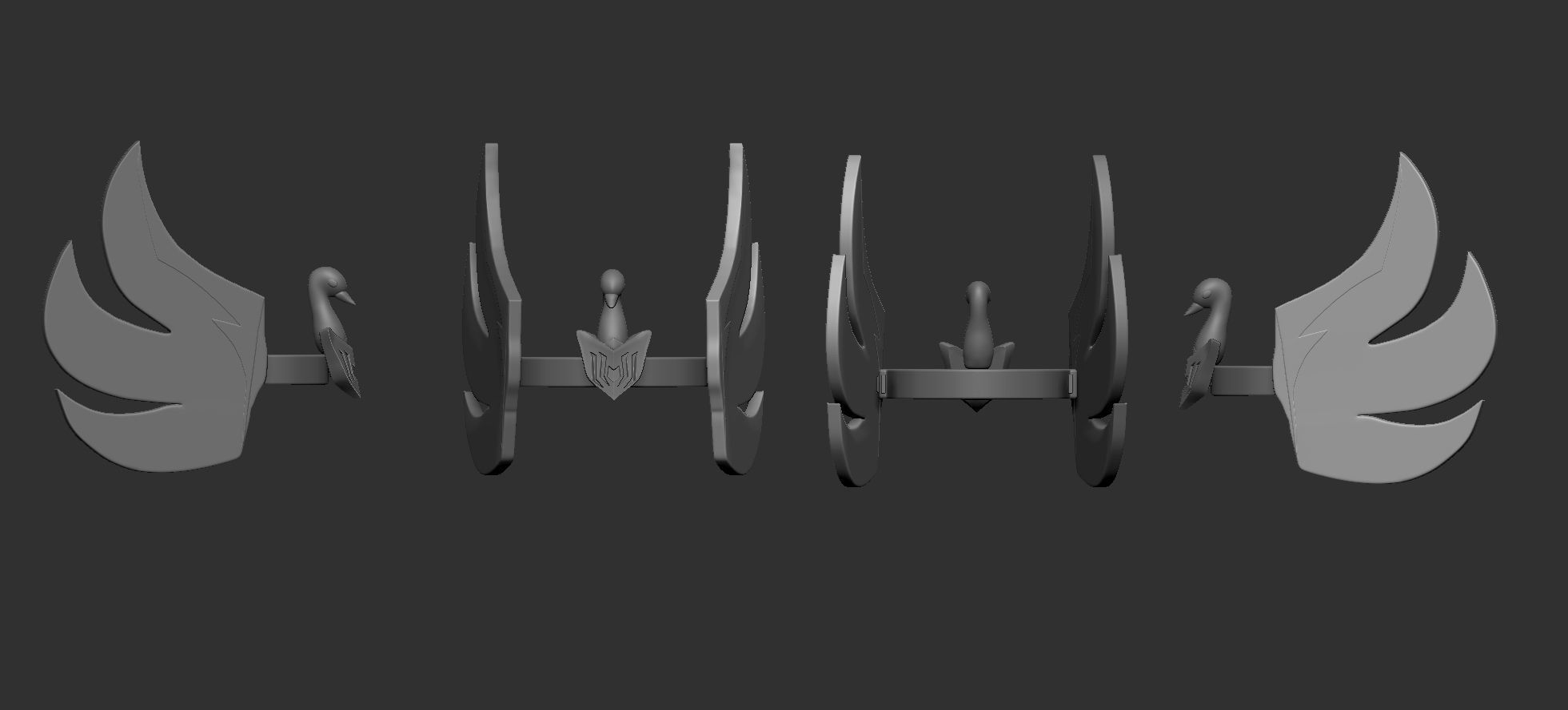 CYGNUS HYOGA HELMET - SAINT SEIYA 3D PRINT 3D print model_3