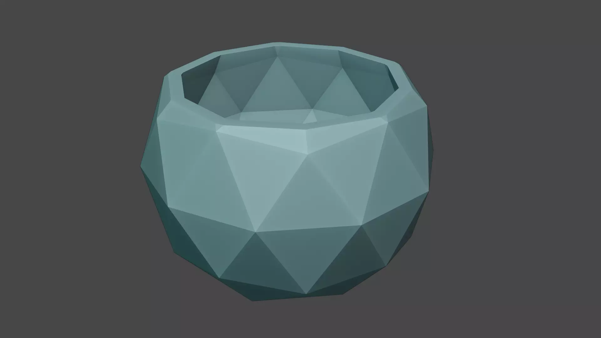 4 geometric planters Free 3D print model