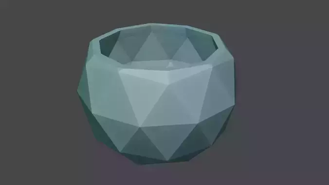 4 geometric planters