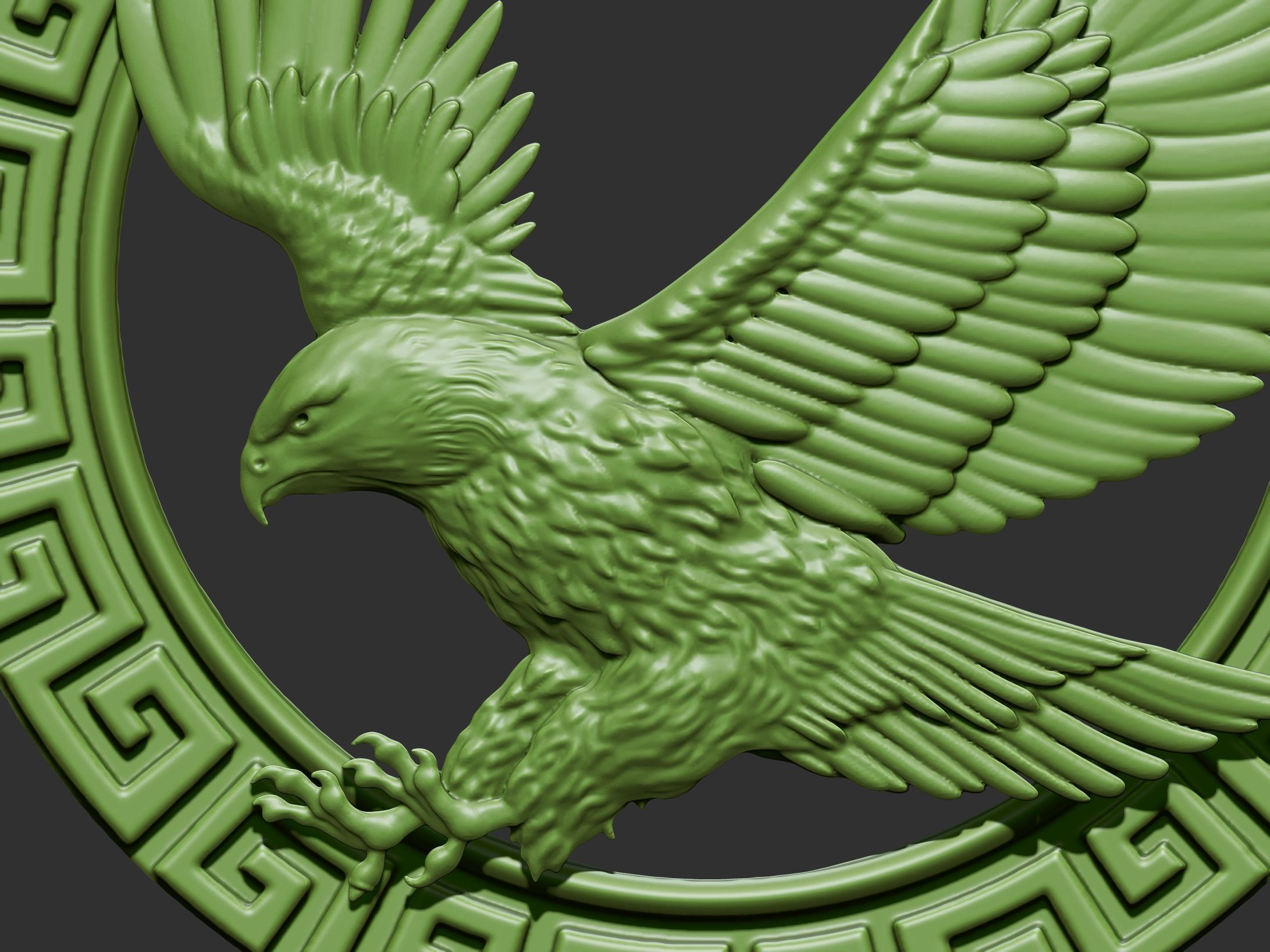 flying eagle 3D print model_6