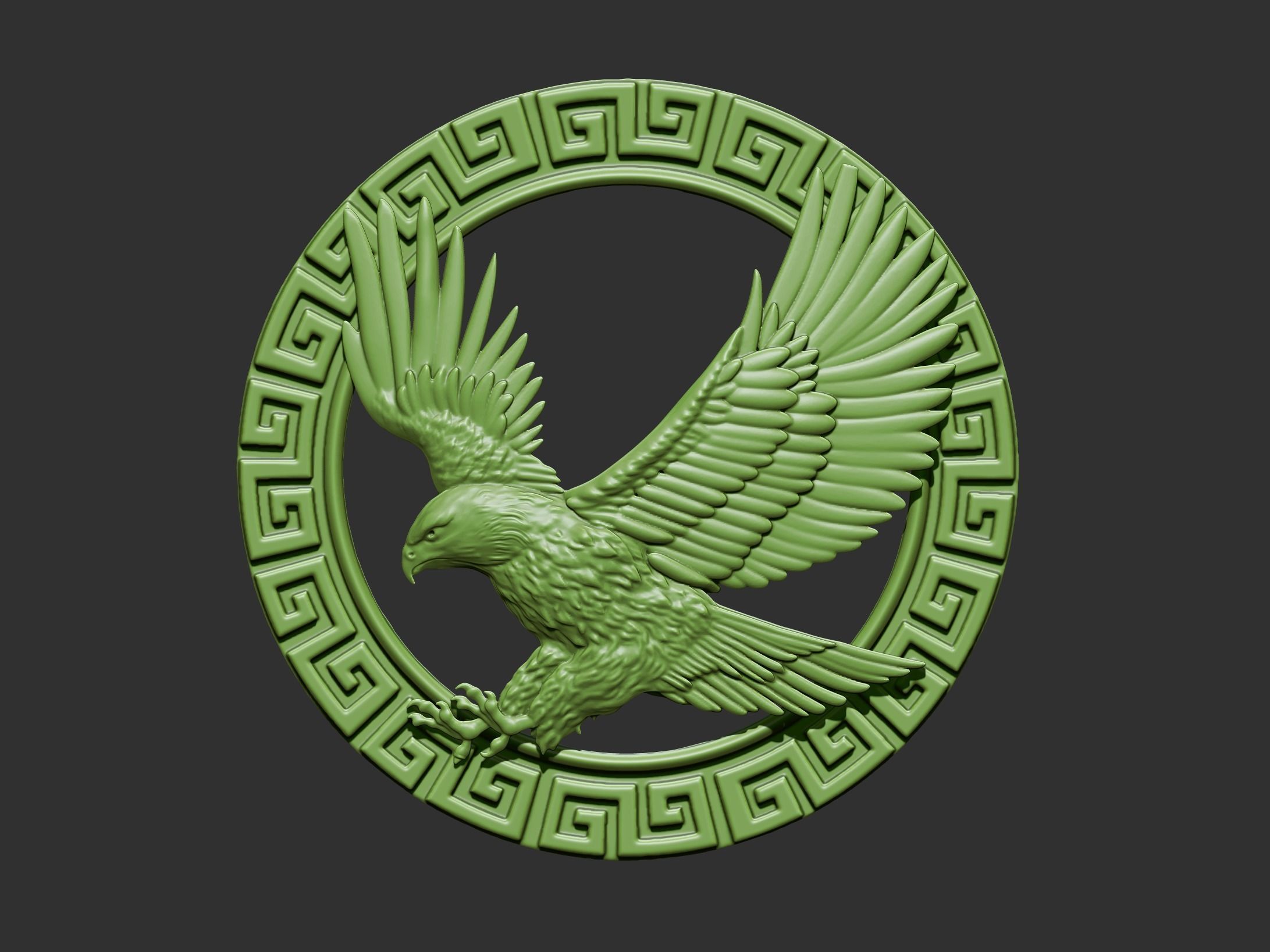 flying eagle 3D print model_2