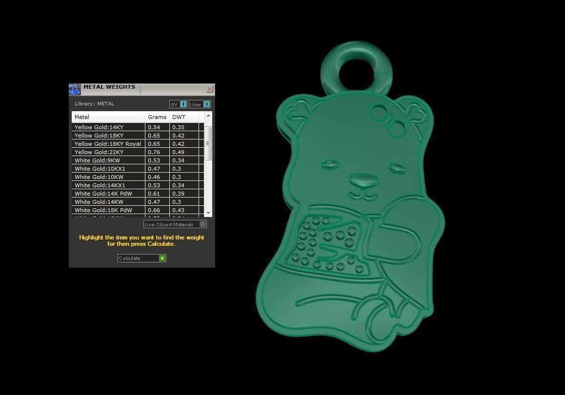 Kids Pendants 3dm STL OBJ FBX Renders Details 3D print model_4