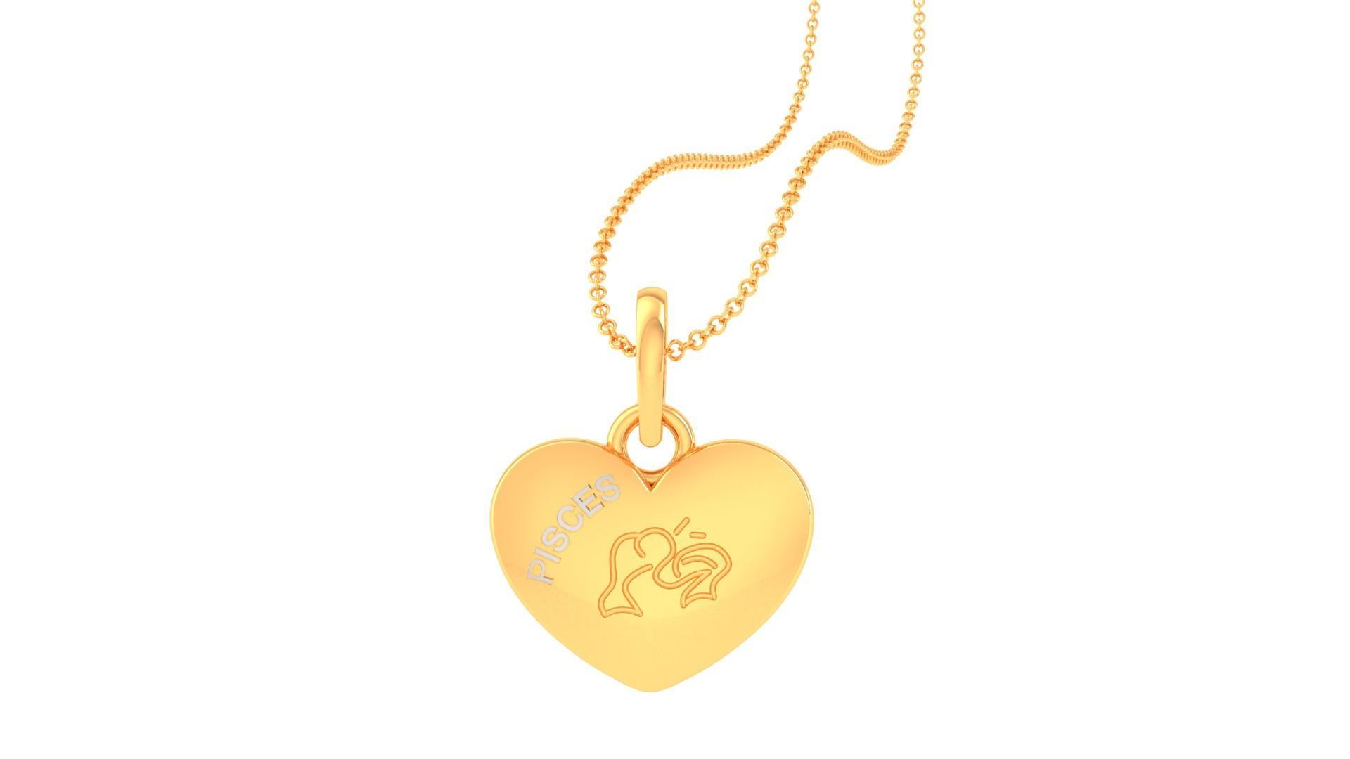 Kids Heart Pendants 3dm STL OBJ FBX Renders Details 3D print model_1