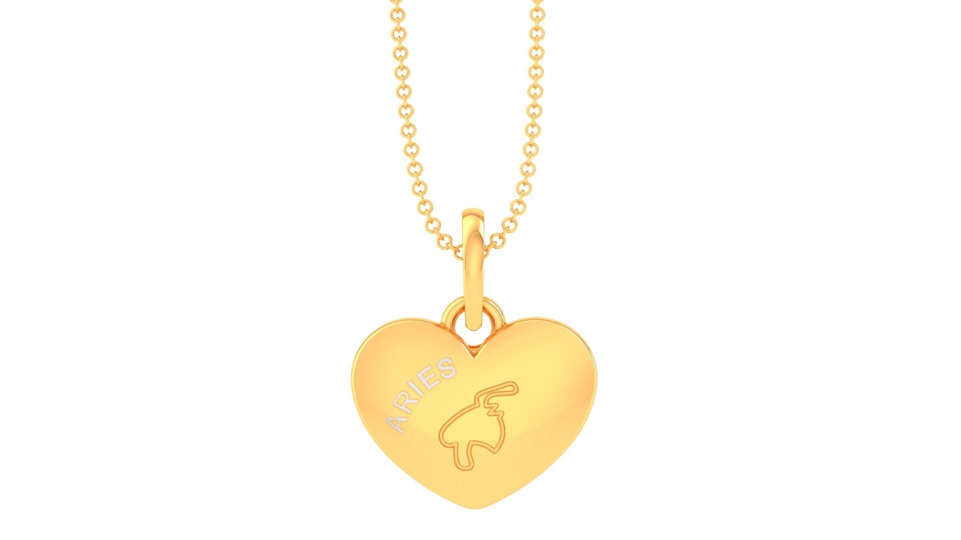 Kids Heart Pendants 3dm STL OBJ FBX Renders Details 3D print model_2