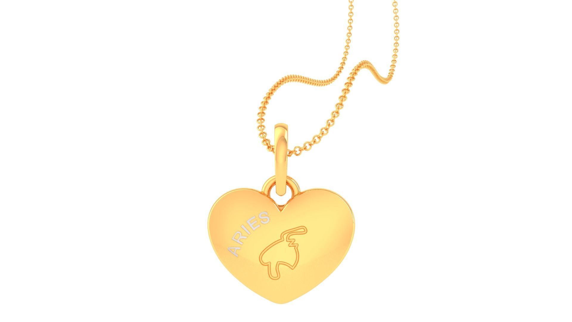 Kids Heart Pendants 3dm STL OBJ FBX Renders Details 3D print model_1