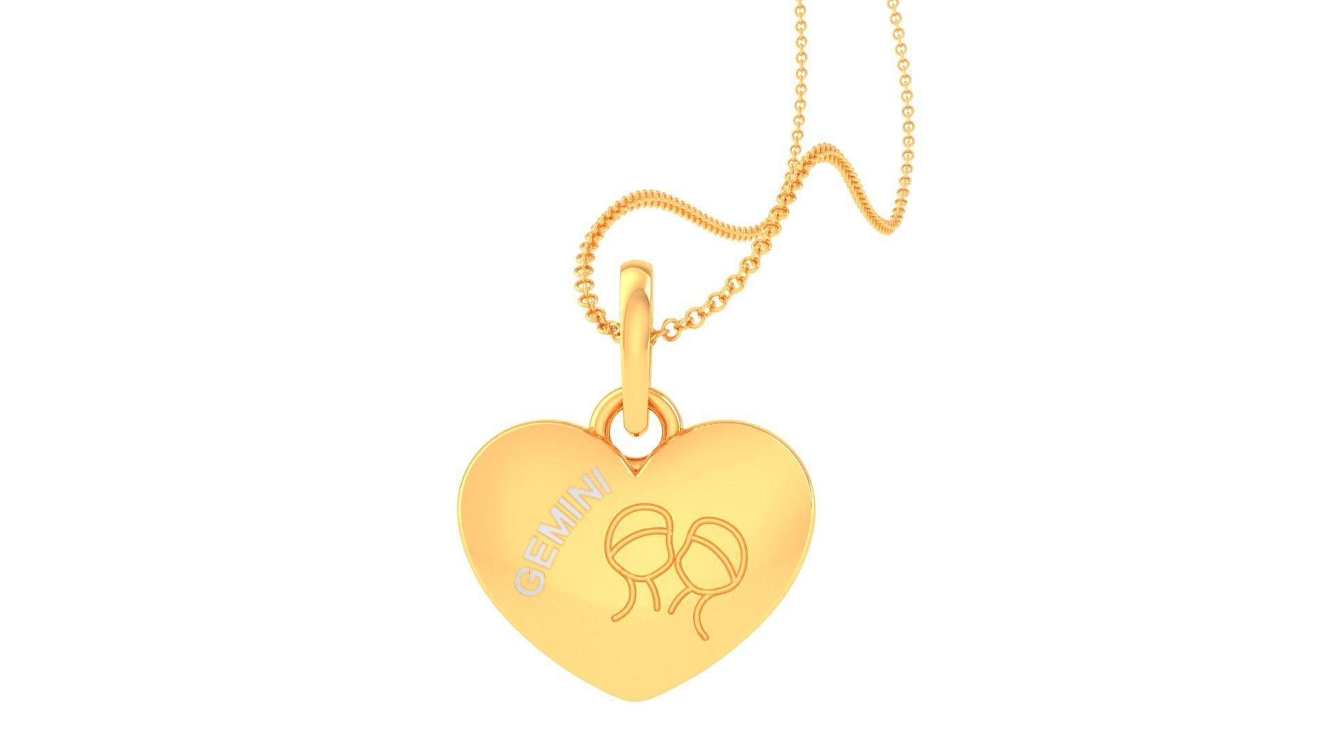 Kids Heart Pendants 3dm STL OBJ FBX Renders Details 3D print model_1