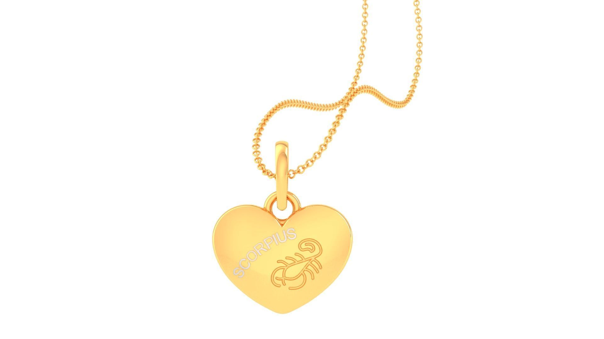 Kids Heart Pendants 3dm STL OBJ FBX Renders Details 3D print model_1