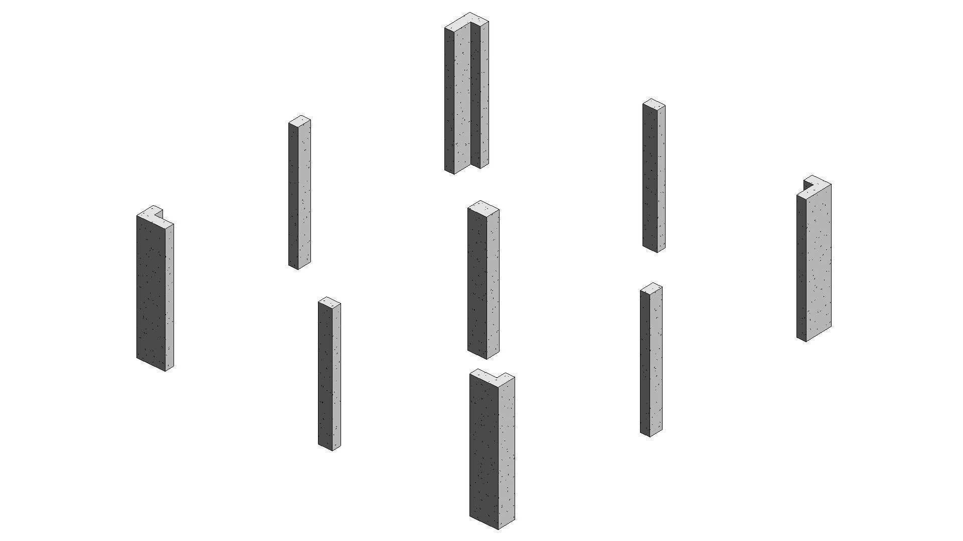 L Shaped Column 3D model_4