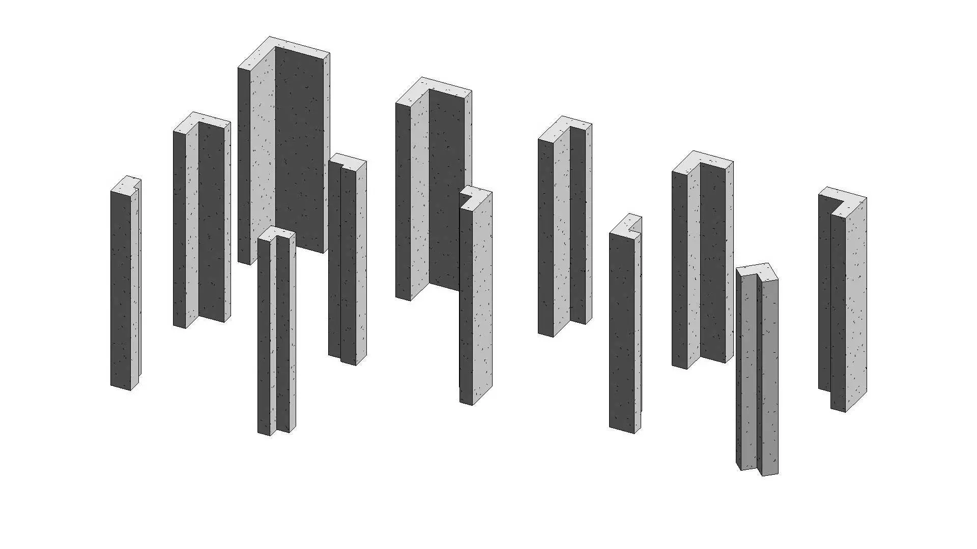 L Shaped Column 3D model_0