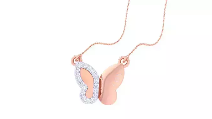 Kids Butterflies Pendants 3dm STL OBJ FBX Renders Details